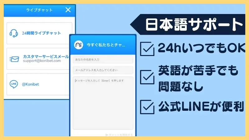 コニベット最新情報まとめ【新規登録-50ボーナス】登録方法・入金出金方法-コニベット